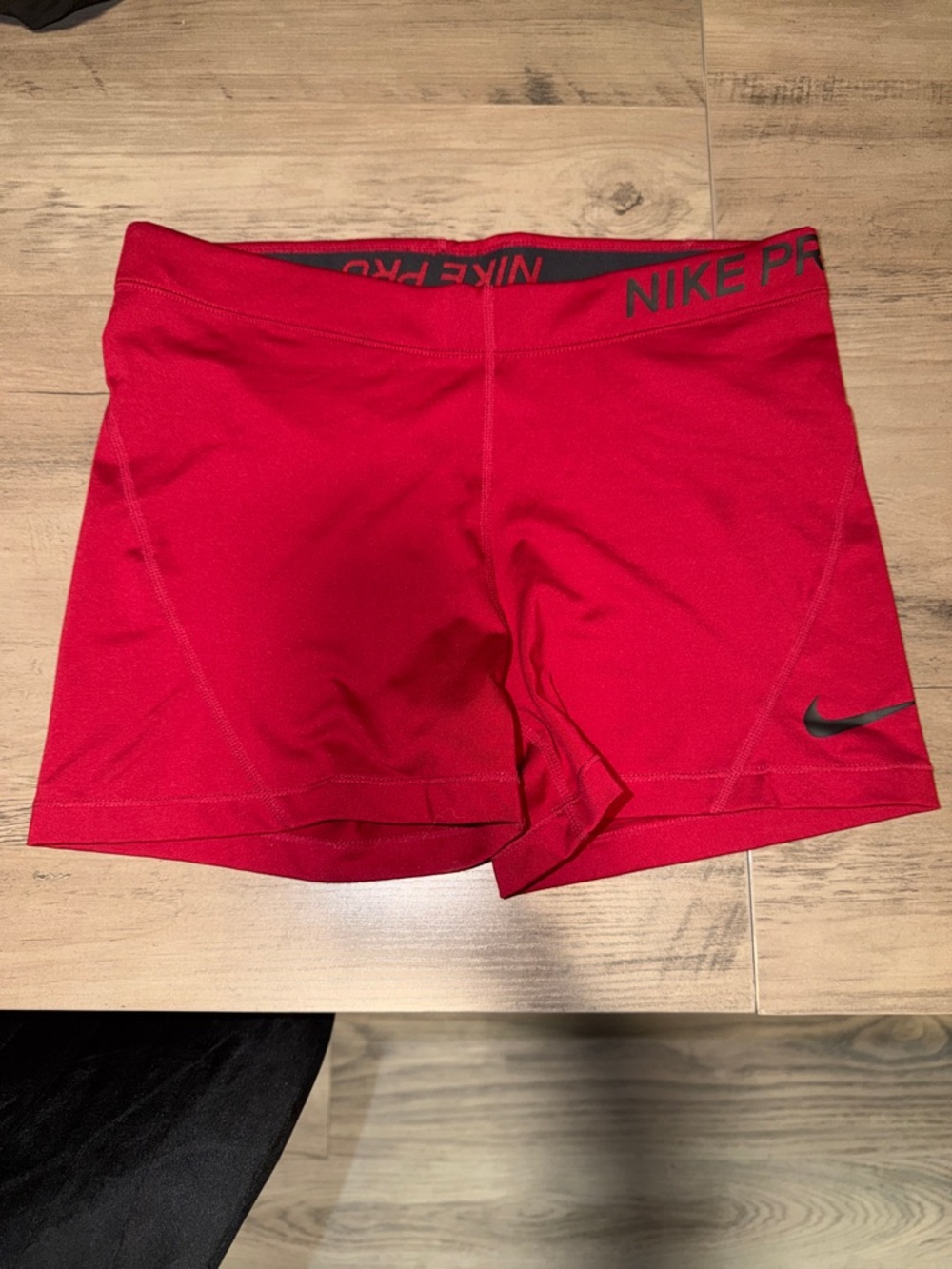 Nike Pro Women's Red Compression Bike Shorts